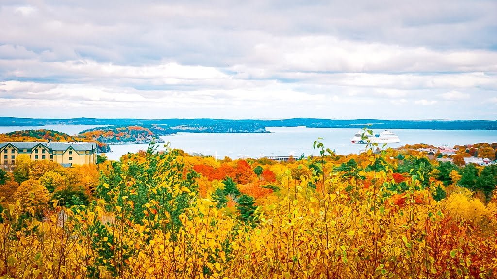 Acadia National Park Park Loop Road wandern Indian summer