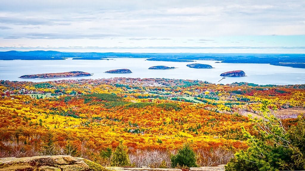 Acadia National Park Cadillac Mountain Indian summer wandern