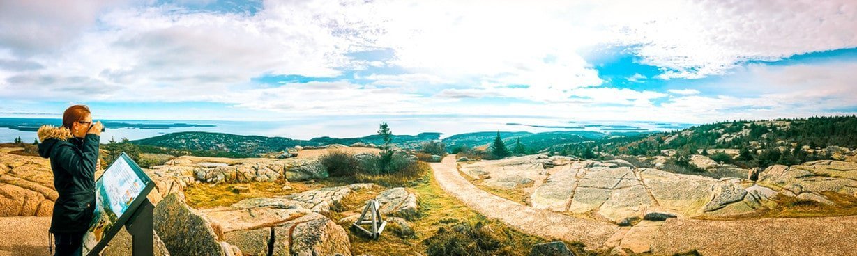 Acadia National Park Cadillac Mountain Indian summer wandern Wanderung