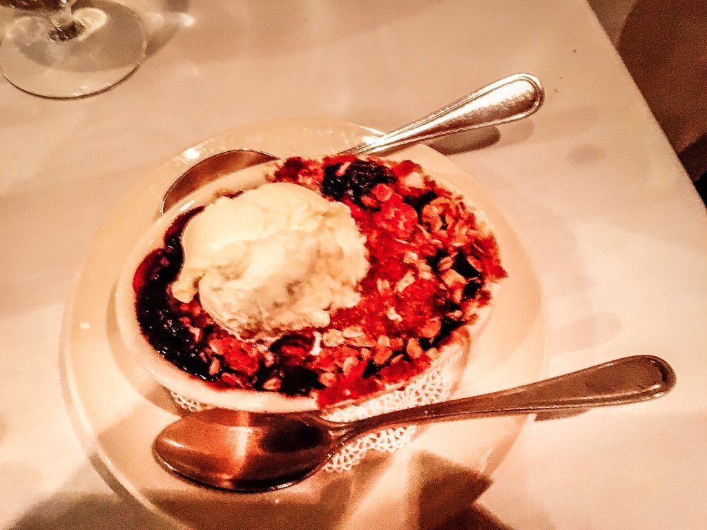 Acadia National Park Blueberry Apple Crisp