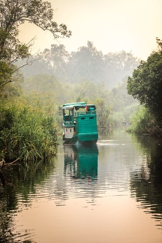 Borneo Orang Utan Hausboot Tanjung Puting National Park Hausboot-Tour