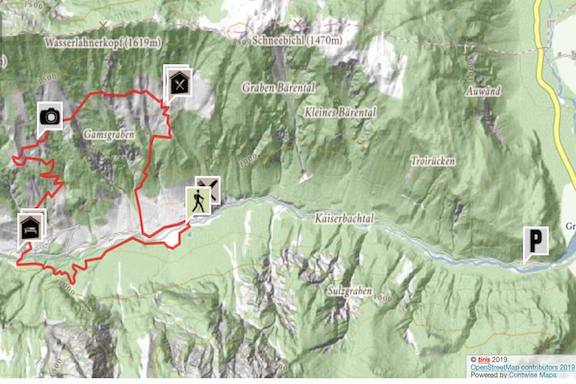 Wilder Kaiser Koasa Trail Wandern Etappe 2 Routenverlauf kurze Variante