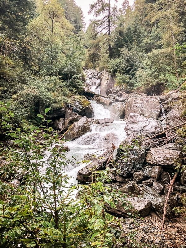 Wasserfall in der Rabischschlucht bei Mallnitz im Mölltal