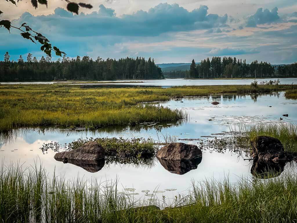 Dalarna - See und Moorlandschaft auf dem Siljansleden