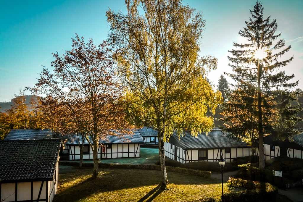 Sporthotel Grafenwald - Ferienhäuser im Herbst und er Vulkaneifel