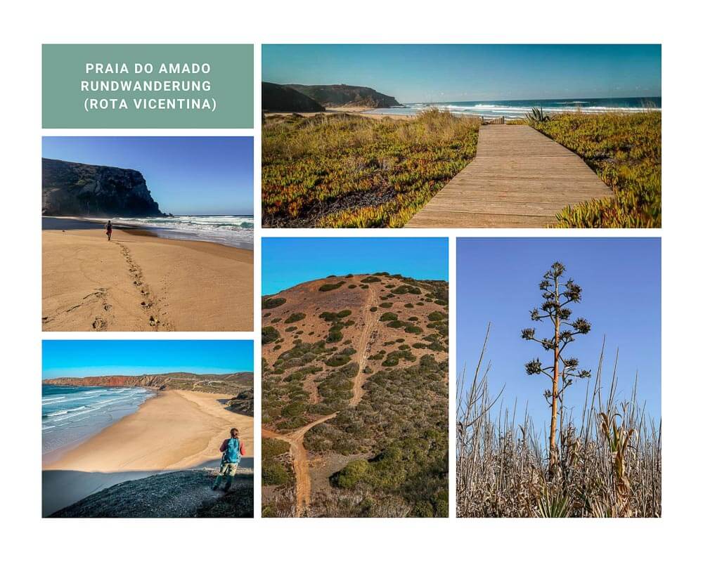 Wandern an der Algarve auf dem Praia do Amado Rundwanderweg