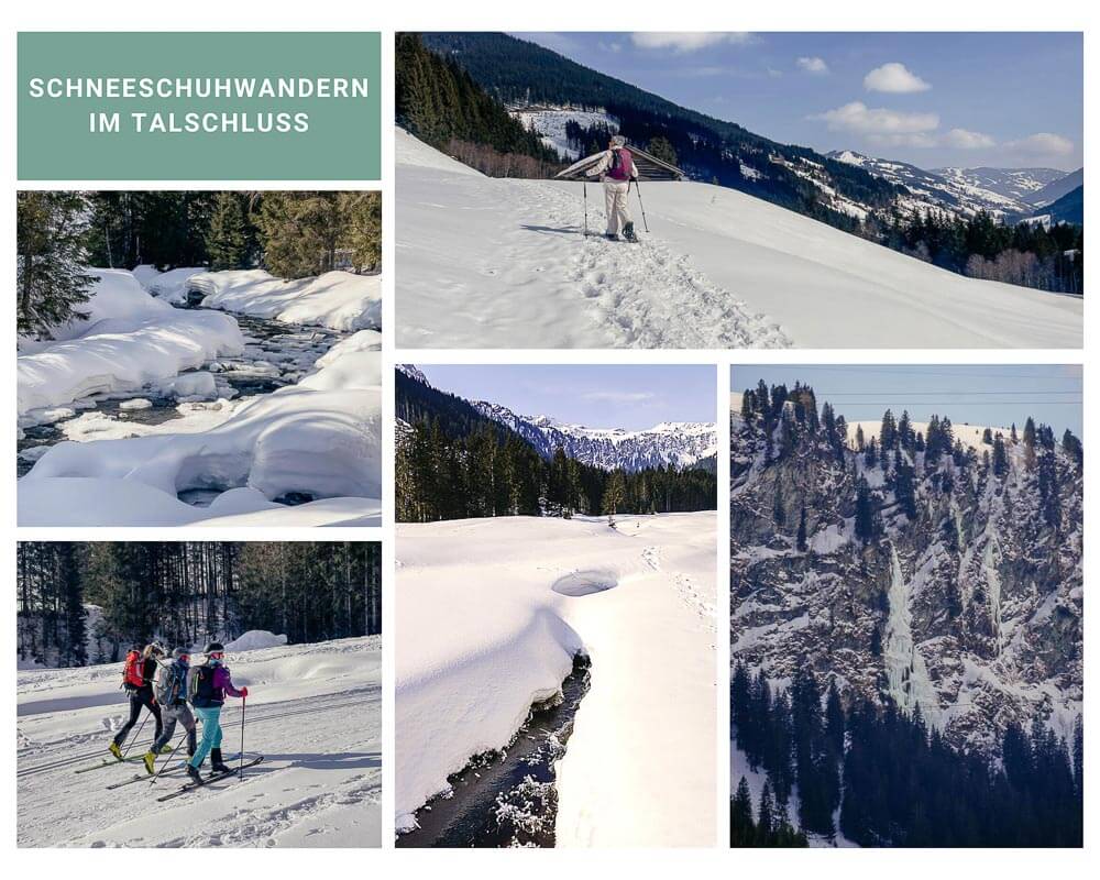 Schneeschuhwandern im Talschluss von Saalbach Hinterglemm