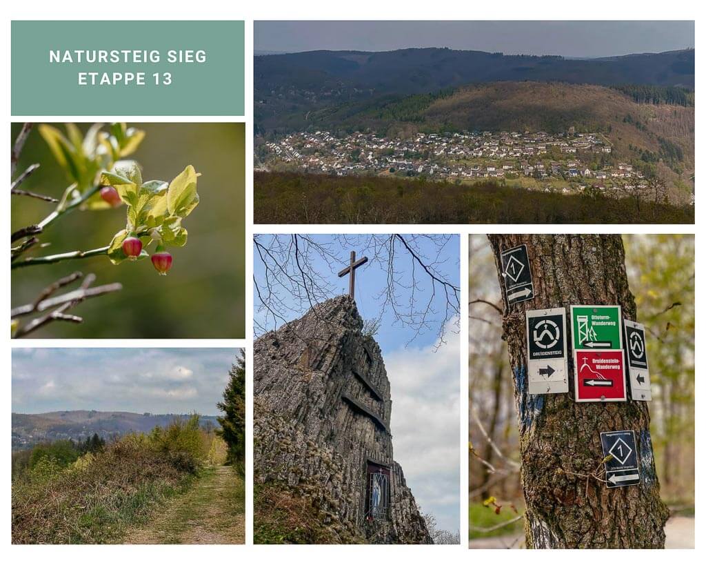 Landschaftliche Eindrücke vom Wandern auf der Etappe 13 vom Natursteig Sieg von Alsdorf nach Kirchen