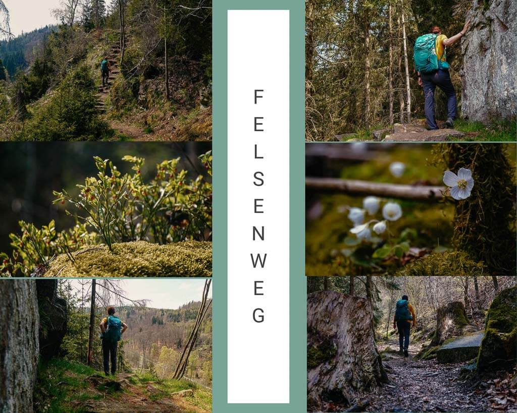 Wandern im Frankenwald auf dem Felsenweg im Höllental