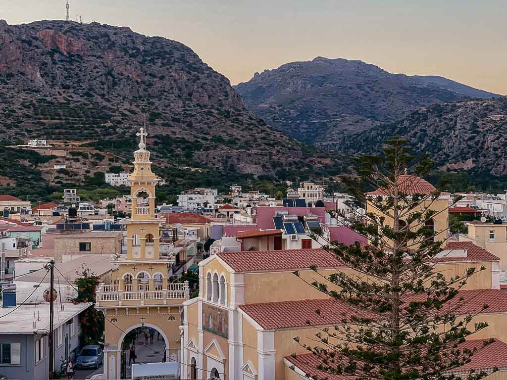 Paleochora und die umgebenden Berge auf Kreta