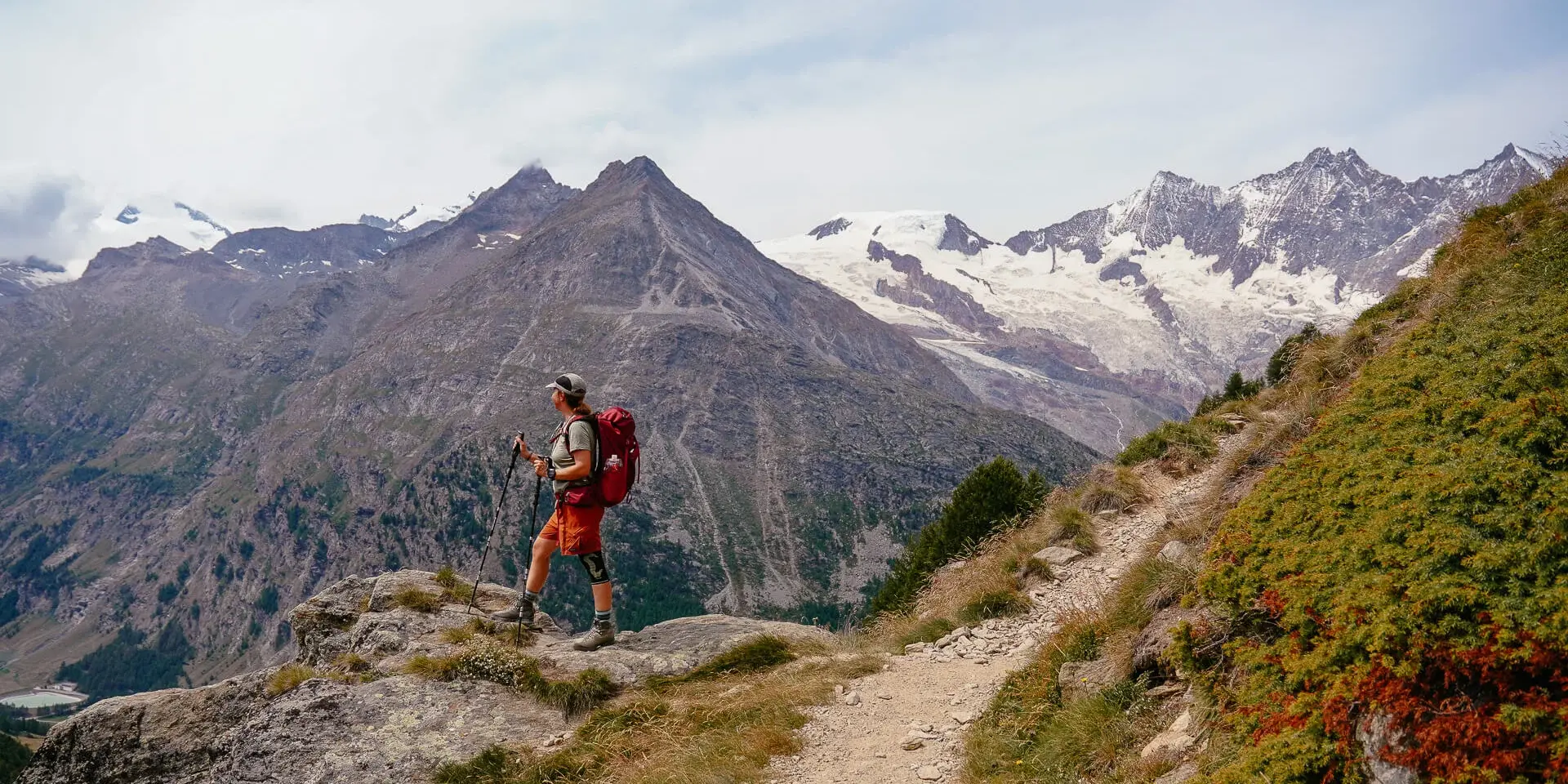 Saastal wandern auf dem Almageller Höhenweg