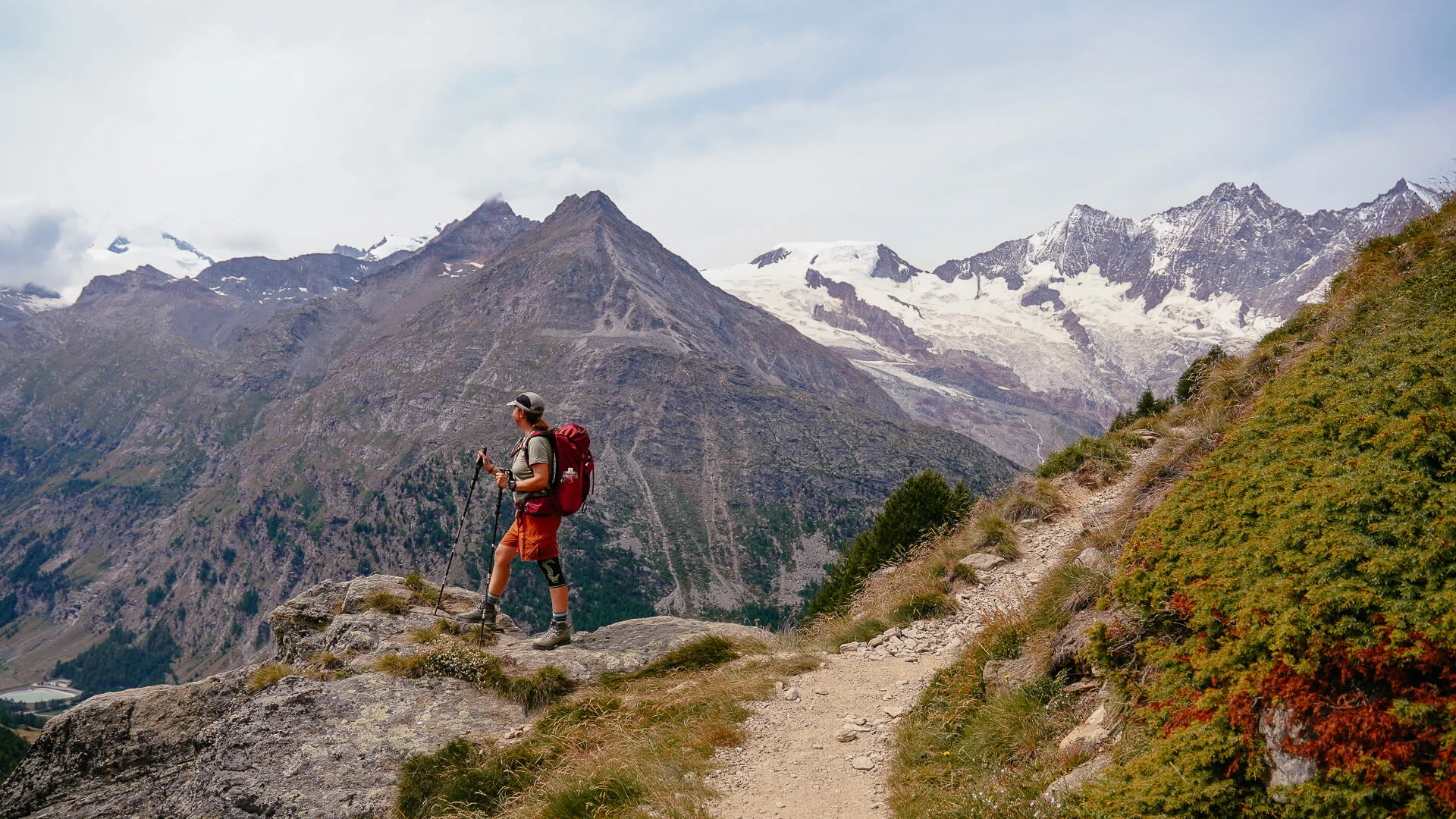 Saastal wandern auf dem Almageller Höhenweg