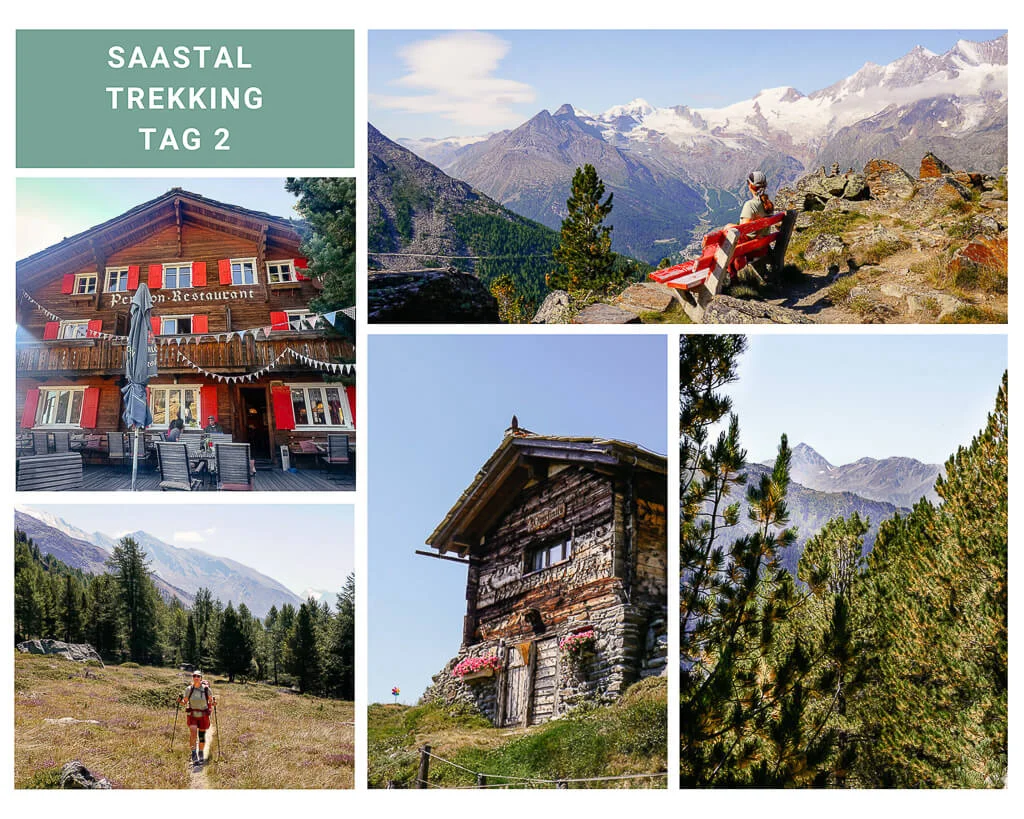 Saastal Trekking auf dem Gsponer Höhenweg