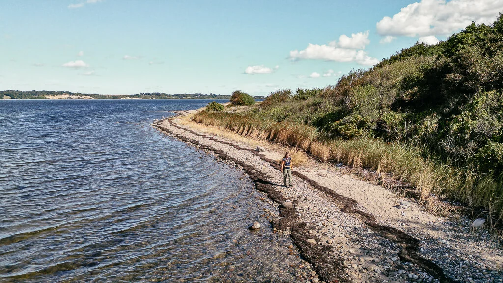 Wandern in Himmerland am Limfjord auf der Louns Halbinsel