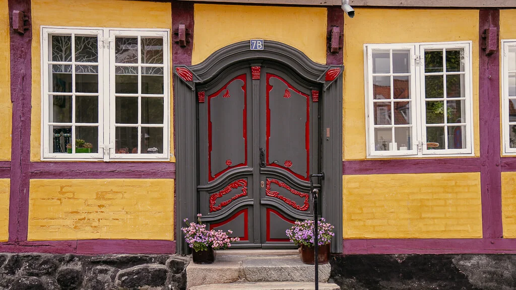 Fachwerkhaus in der Altstadt von Mariager in Himmerland