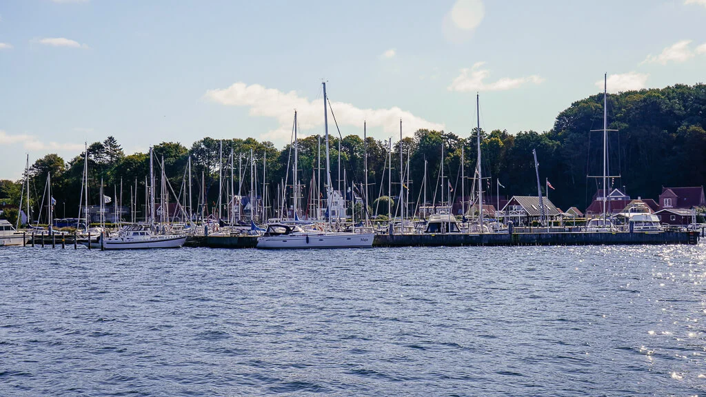 Jachthafen von Mariager in Himmerland, Dänemark