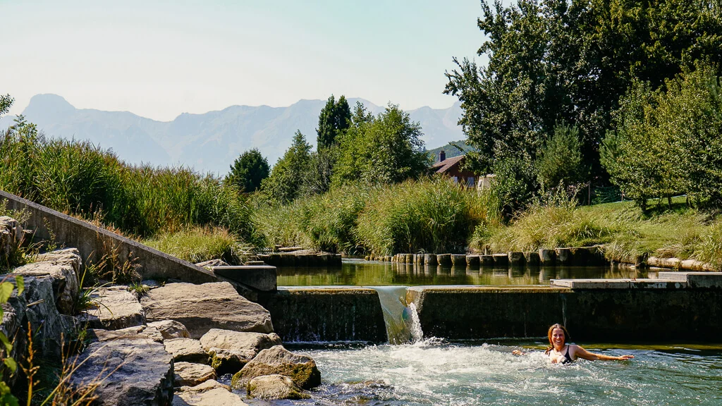 Das malerische Gürbebadi in Mühlethurnen im Naturpark Gantrisch