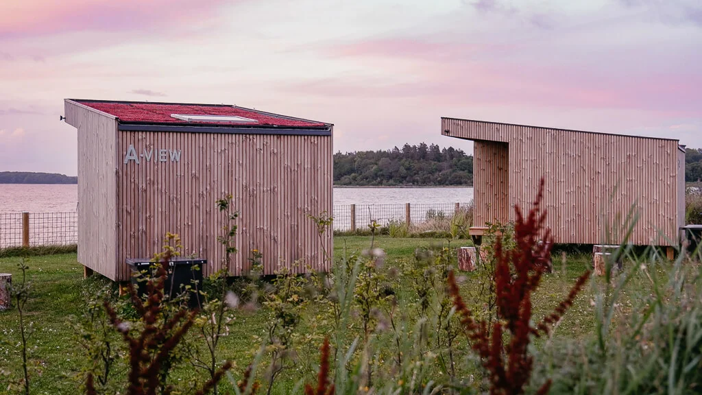 Shelter am Campingplatz in Mariager in Himmerland, Dänemark