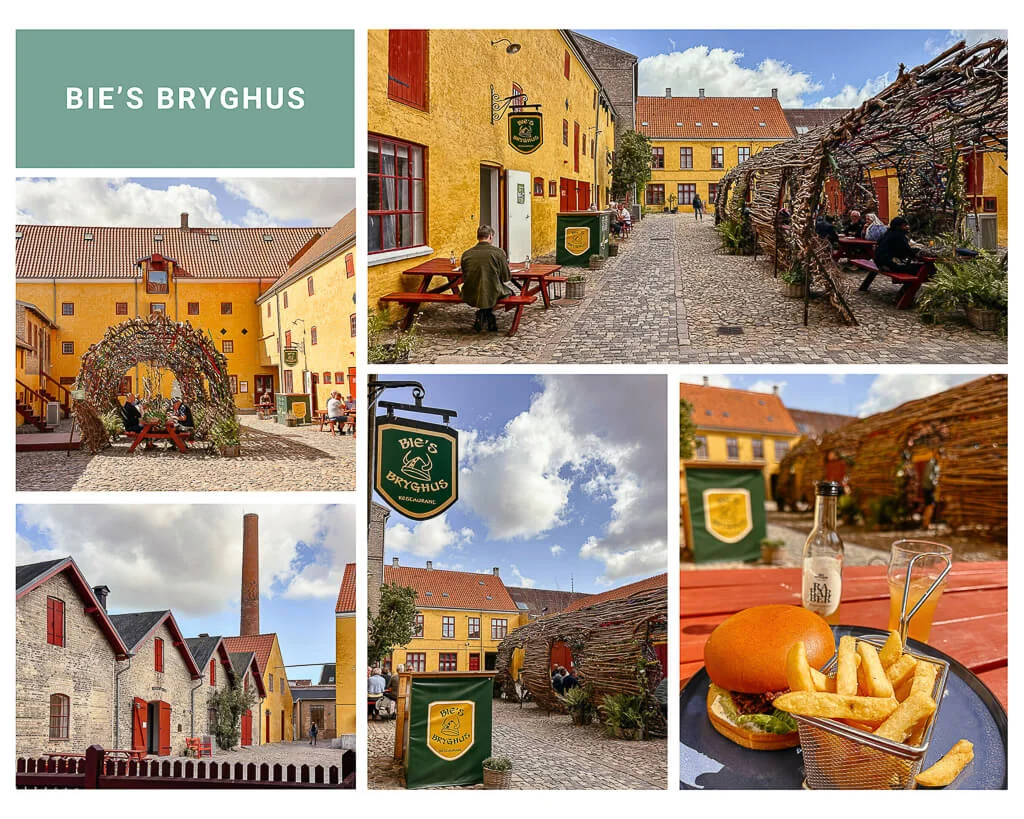 Brauhaus Bie's Bryghus in der Altstadt von Hobro in Himmerland, Dänemark