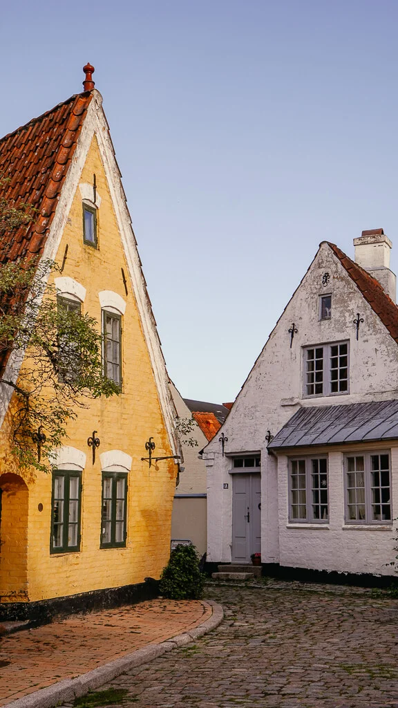 Aabenraa Historische Häuser in der Altstadt in Südjütland
