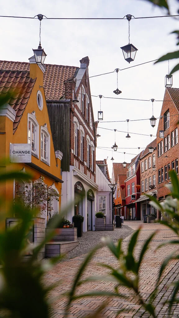 Fußgängerzone Store Gade in Aabenraa in Südjütland/ Sønderjylland