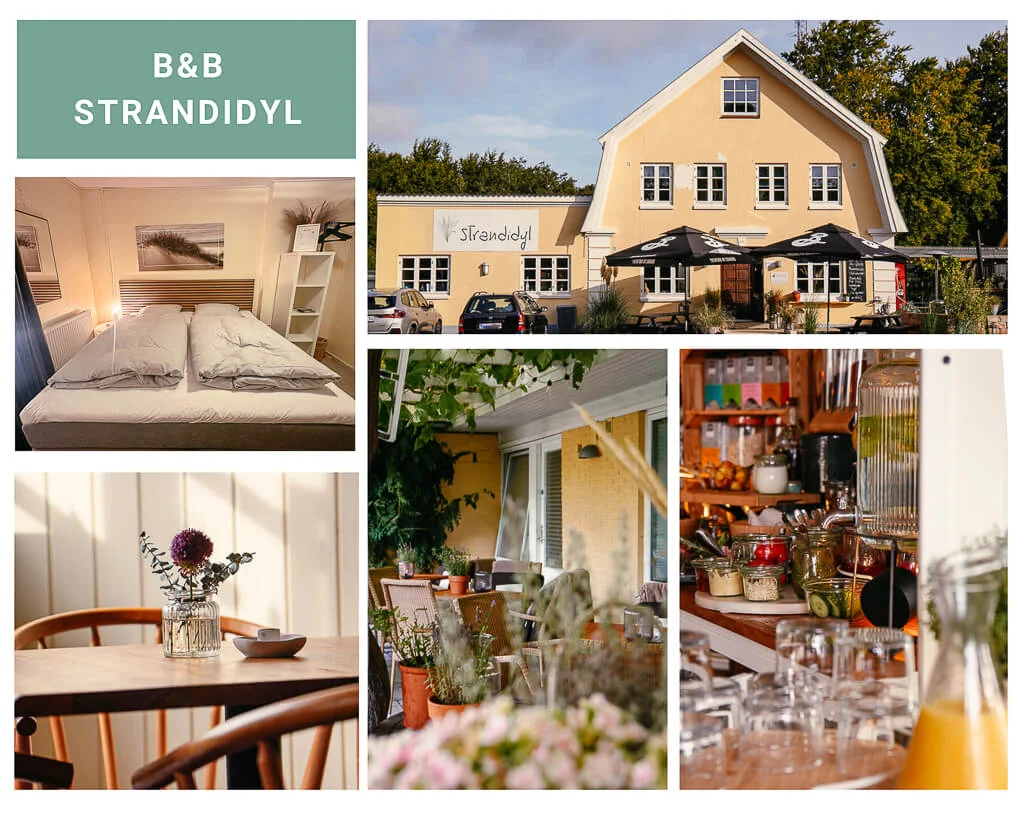 Bed & Breakfast Strandidyl bei Haderslev am Kelstrup Strand in Südjütland/ Sønderjylland