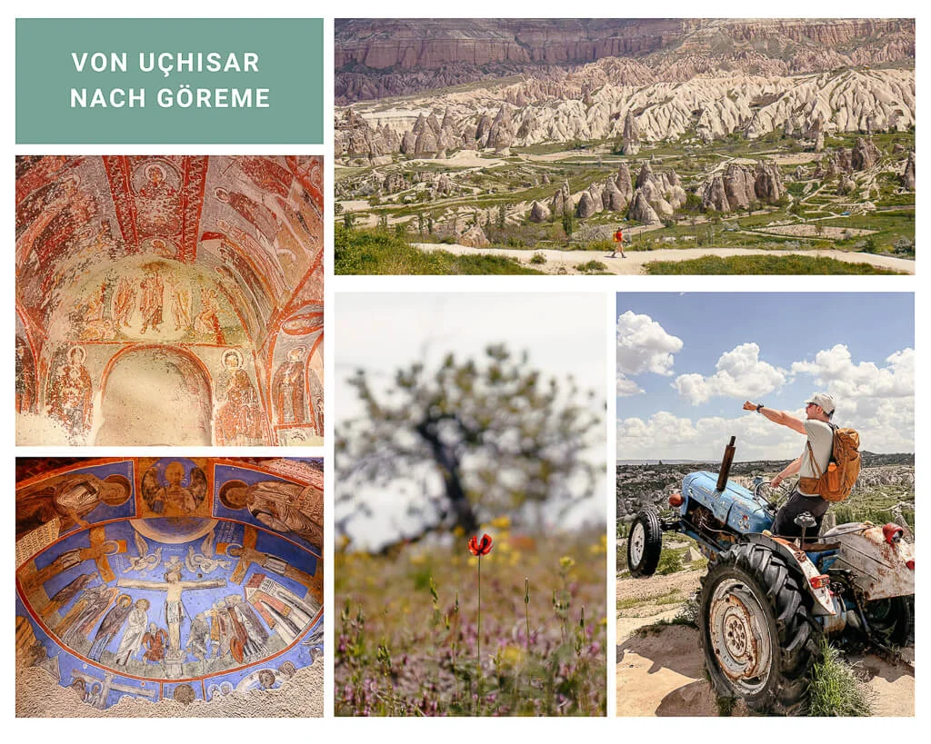 Kappadokien wandern auf dem Cappadocia Trail von Uchisar nach G&ouml;reme