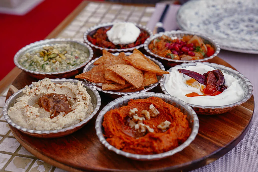 Mezze Platte t&uuml;rkisches Essen in Kappadokien