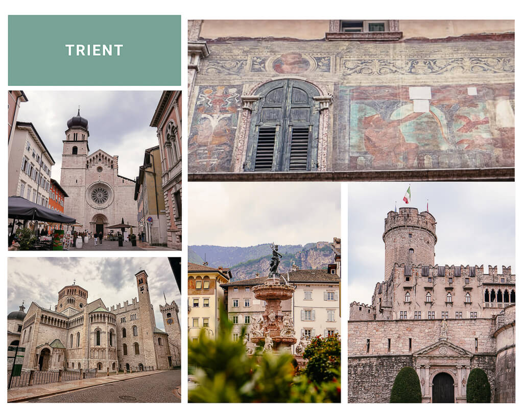 Trient - Trento Altstadt w&auml;hrend der Radreise von Bozen nach Venedig