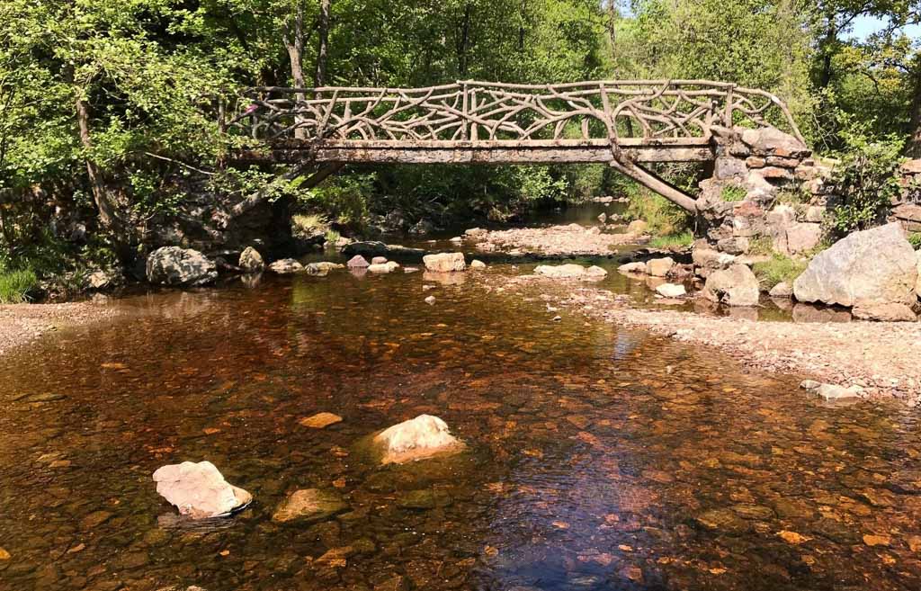 Pont Centenaire Hoegne Wanderweg in der Wallonie